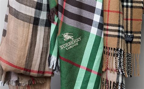 real Burberry scarf pattern